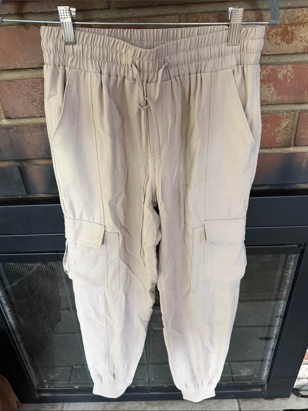INC International Concepts Beige Cargo Jogger Pants
